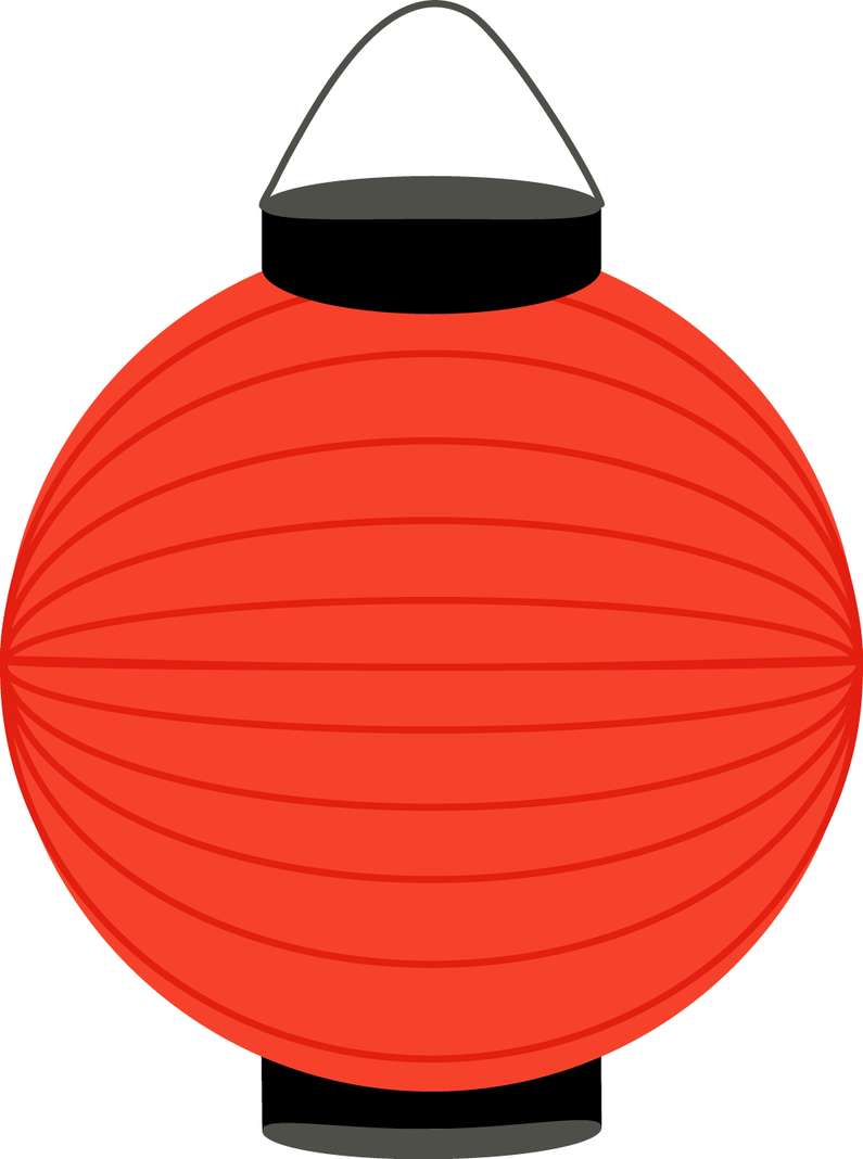 Lanterna Vermelha Oriental Decoração Png Grátis Para Baixar