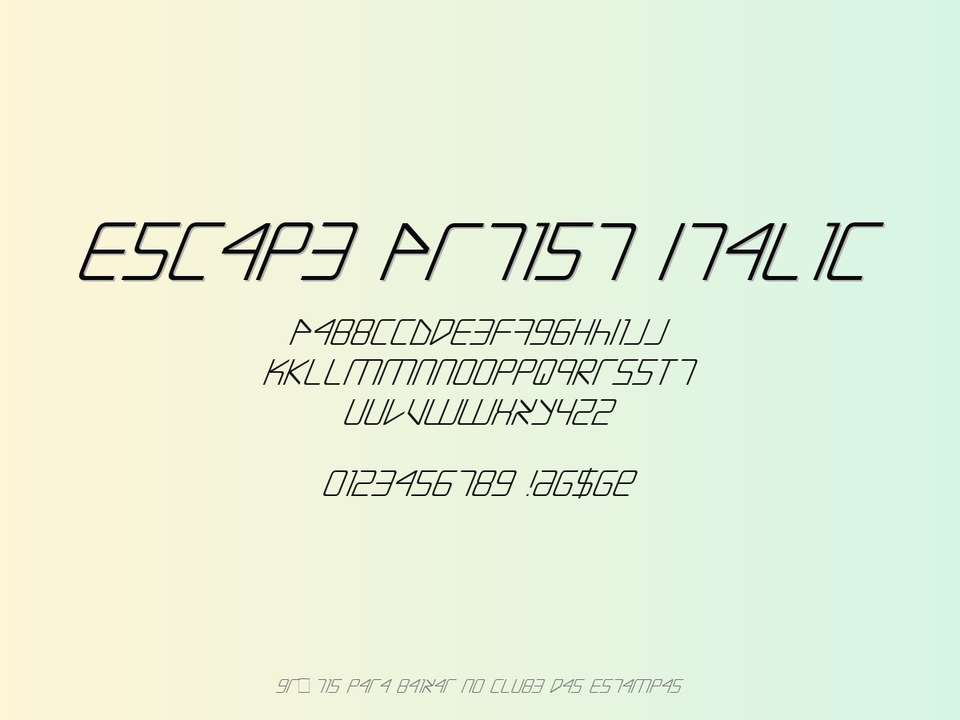 Fonte Escape Artist Italic Grátis Para Baixar