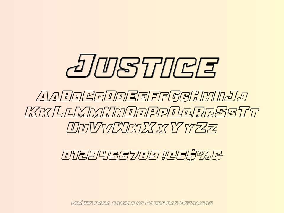 Fonte Justice Grátis Para Baixar