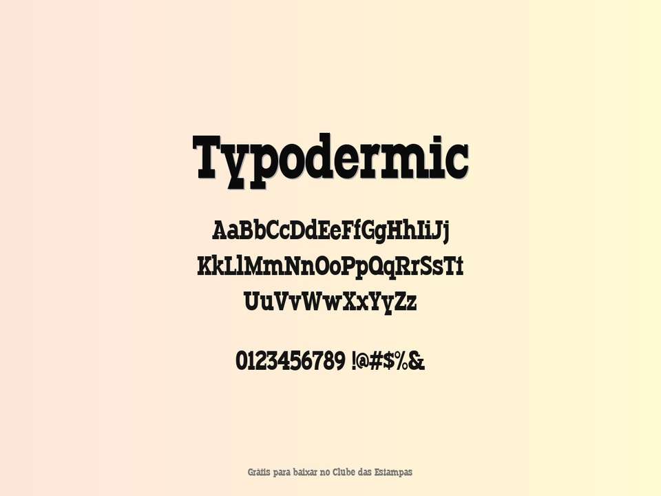 Fonte Typodermic Grátis Para Baixar