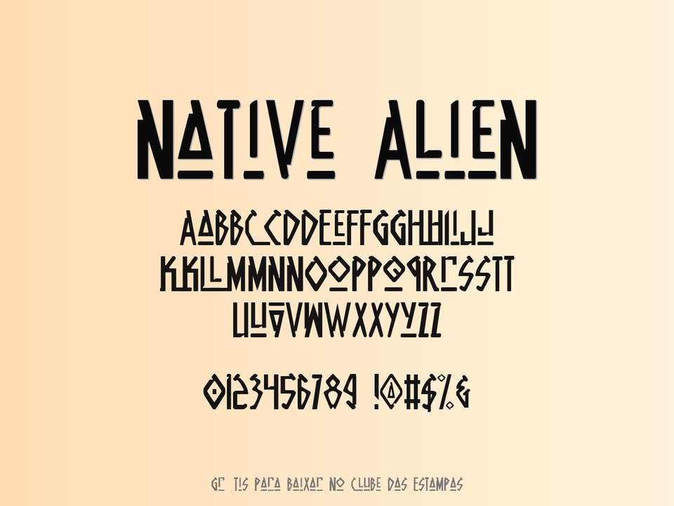Fonte Native Alien Grátis Para Baixar