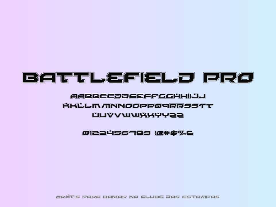 Fonte Battlefield Pro Grátis Para Baixar