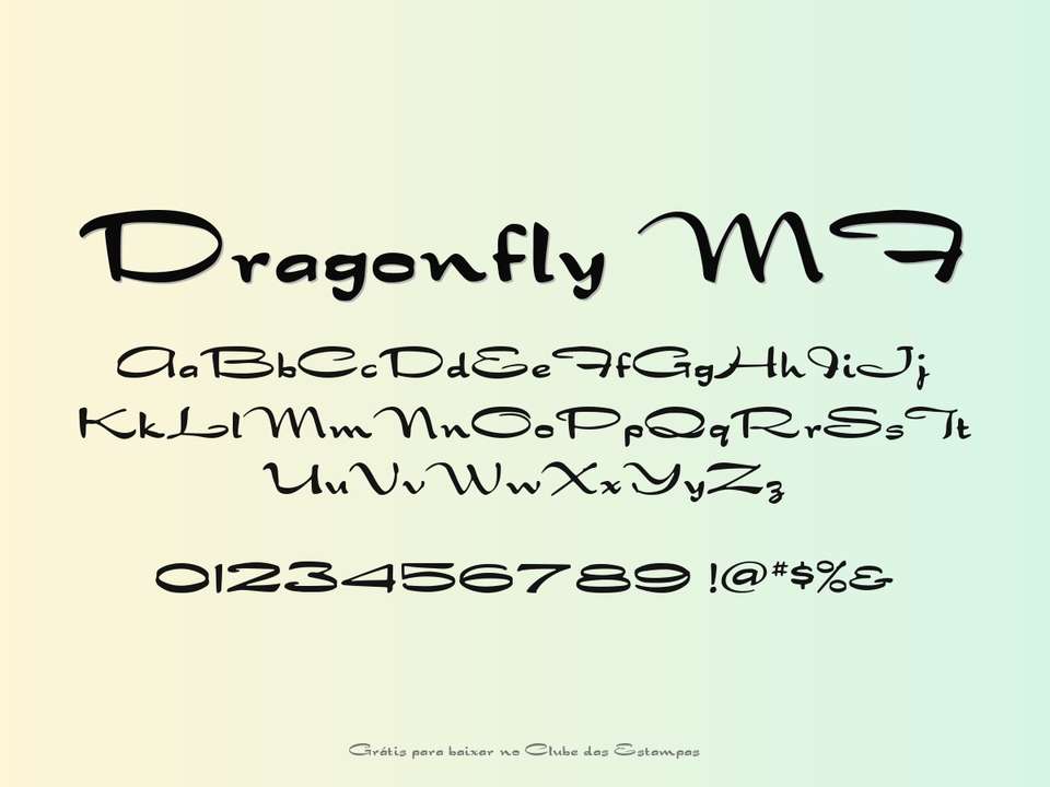 Fonte Dragonfly Mf Grátis Para Baixar
