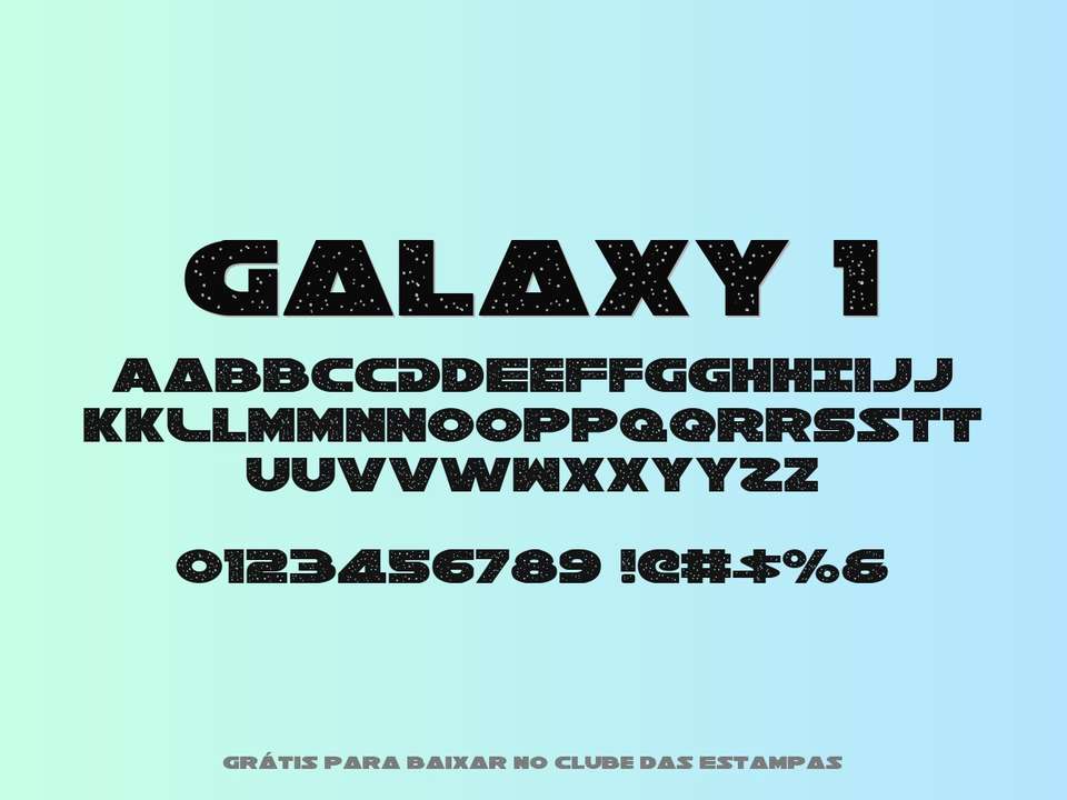 Fonte Galaxy 1 Grátis Para Baixar