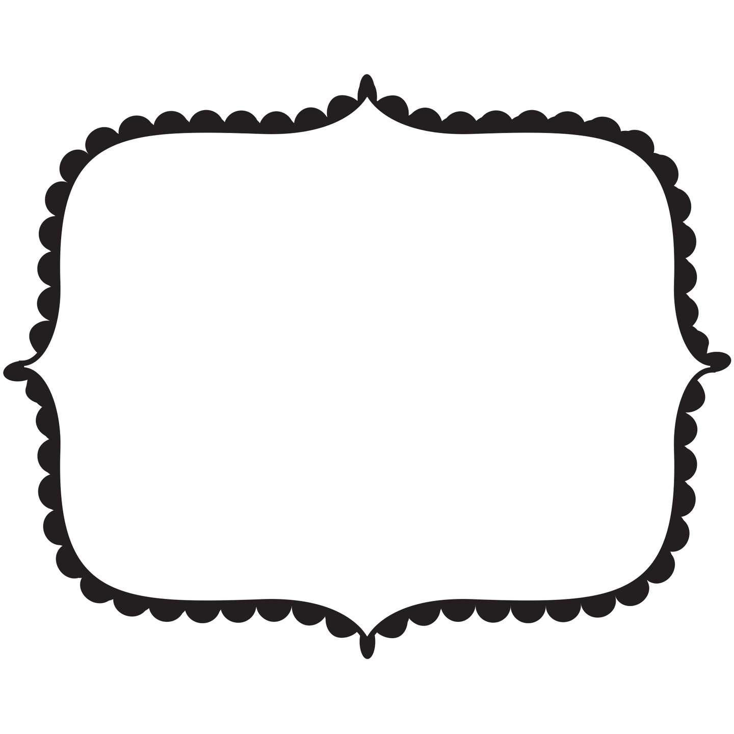 Moldura Decorativa Preta Branca Design Gráfico Png Grátis Para Baixar