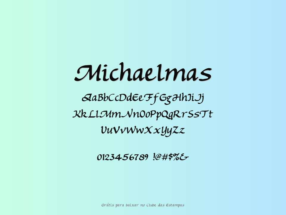 Fonte Michaelmas Grátis Para Baixar