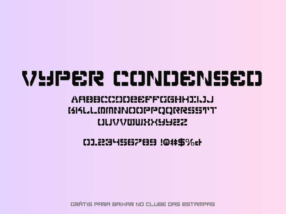 Fonte Vyper Condensed Grátis Para Baixar