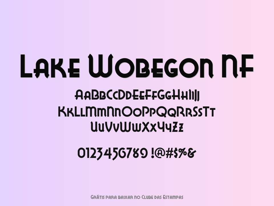 Fonte Lake Wobegon Nf Grátis Para Baixar