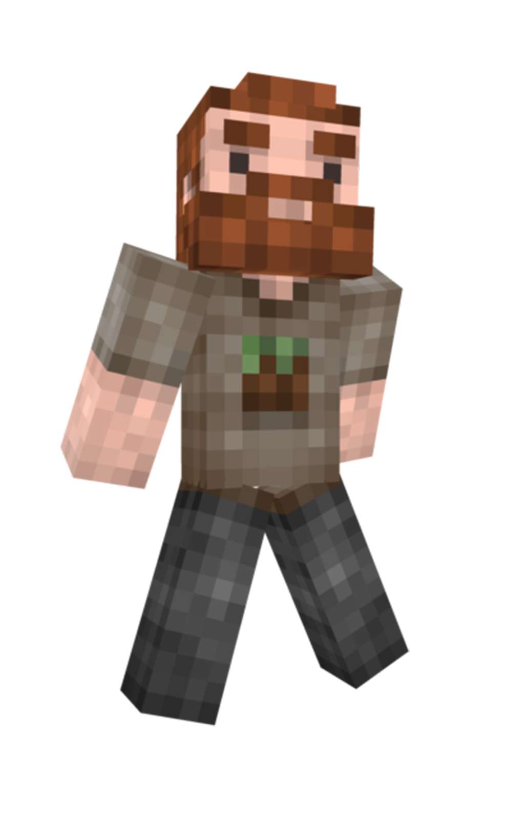 Homem Barbudo Em Pixels Personagem Png Grátis Para Baixar