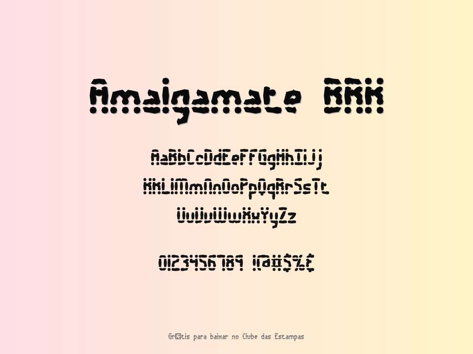Fonte Amalgamate Brk Grátis Para Baixar