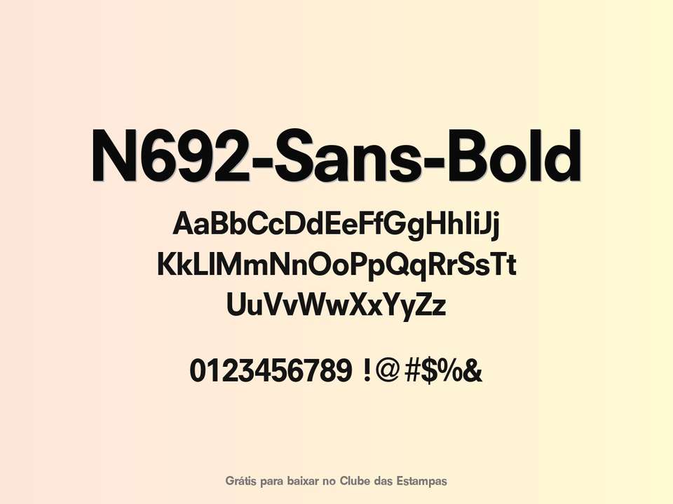 Fonte N692 Sans Bold Grátis Para Baixar