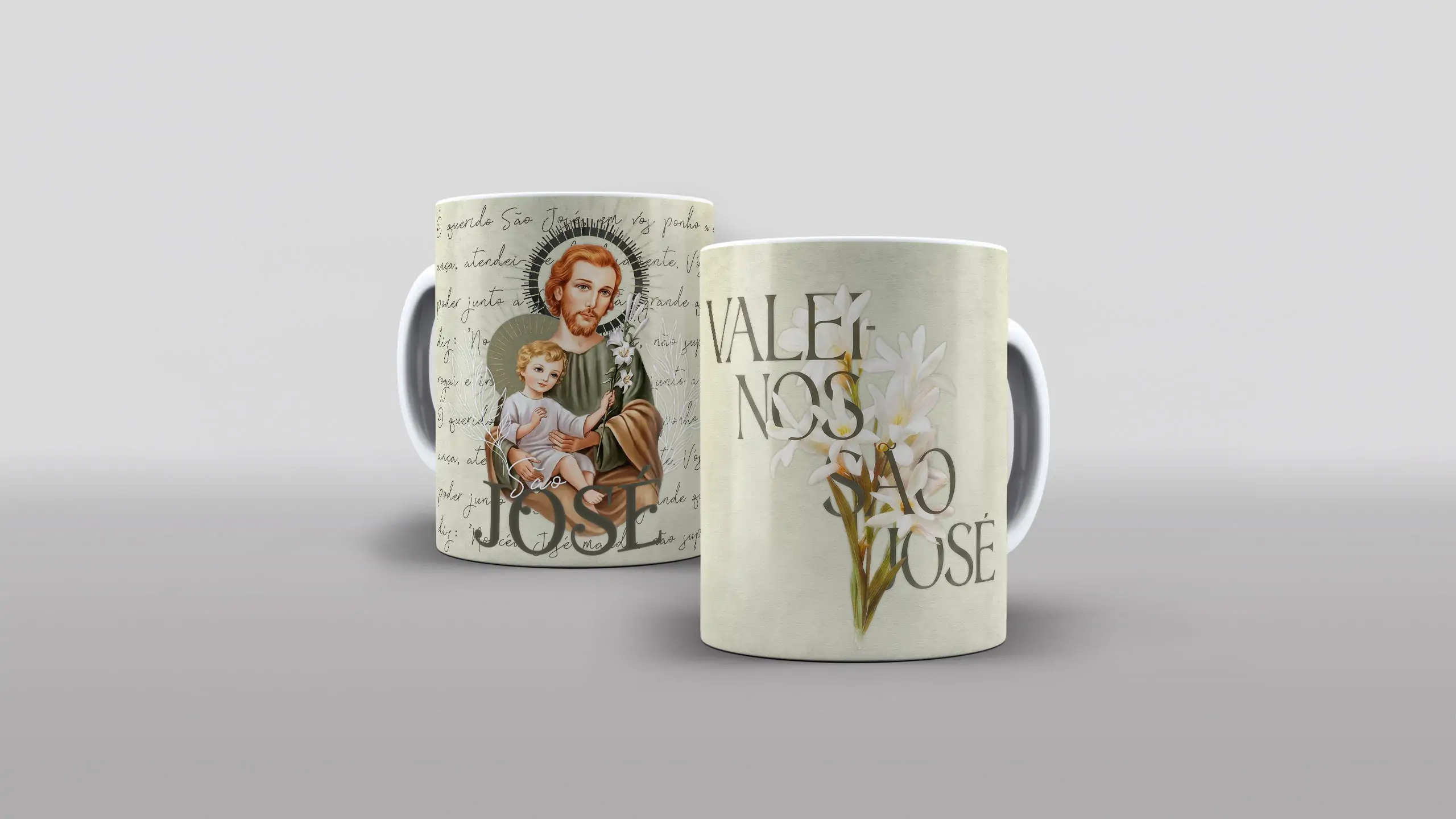 Arte valei-nos são josé para caneca