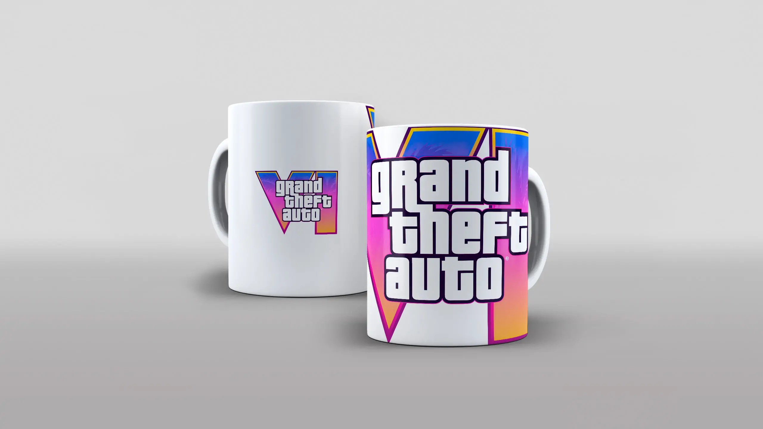 Arte para caneca logo GTA 6 Grand Theft Auto VI