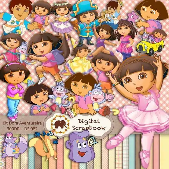 Kit Digital Dora Aventureira Grátis – Gráficas & Papelarias Personalizadas