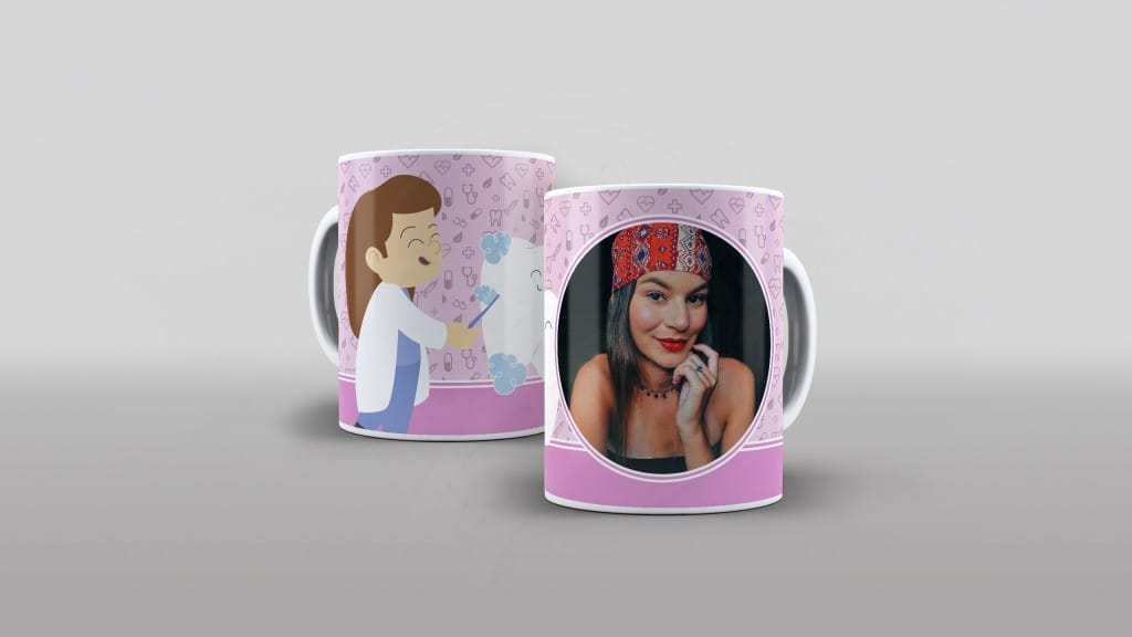 ARTE PARA CANECA DENTISTA COM NOME E FOTO-366