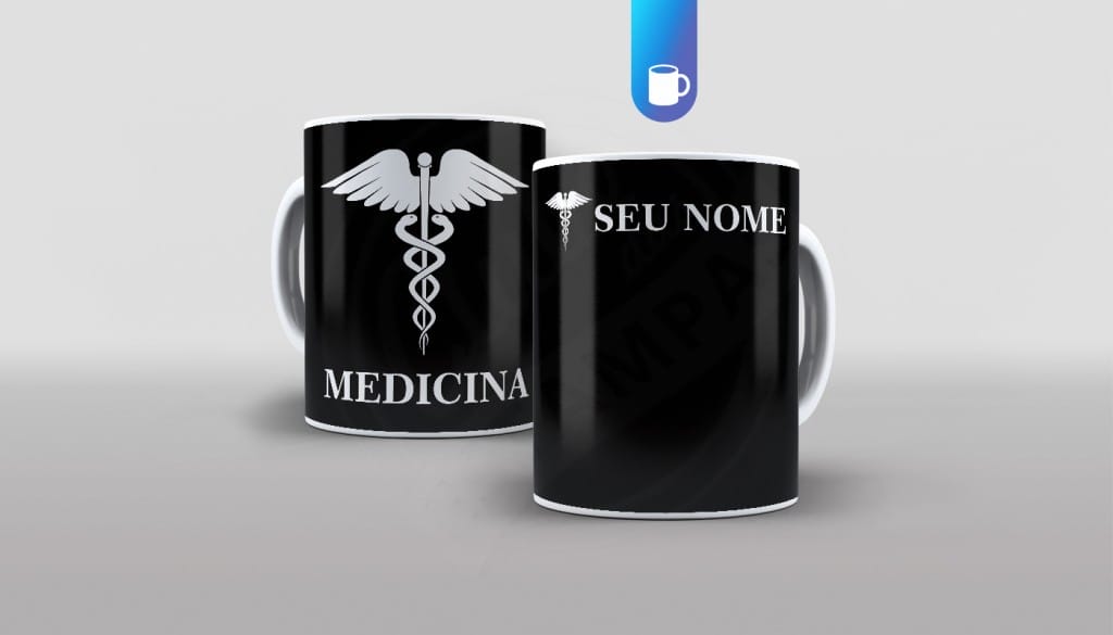 ARTE PARA CANECA MEDICINA COM NOME-389