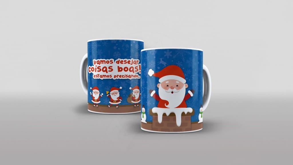 ARTE PARA CANECA VAMOS DESEJAR COISAS BOAS-674