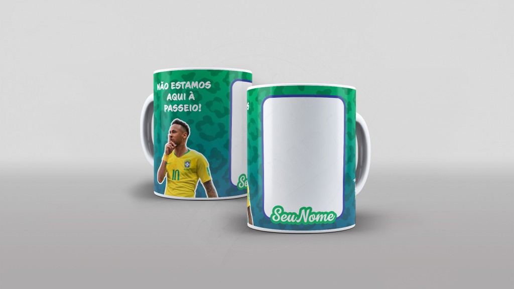 ARTE PARA CANECA NÃO ESTAMOS AQUI À PASSEIO ! COM NOME E FOTO-715