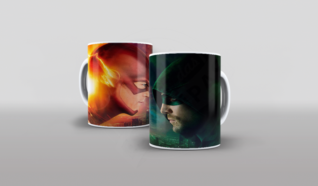 ARTE PARA CANECA FLASH E ARROW-760