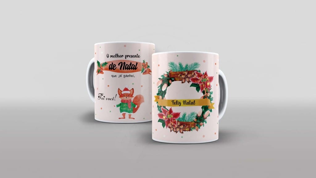 ARTE PARA CANECA O MELHOR PRESENTE DE NATAL QUE JÁ GANHEI FOI VOCÊ-829