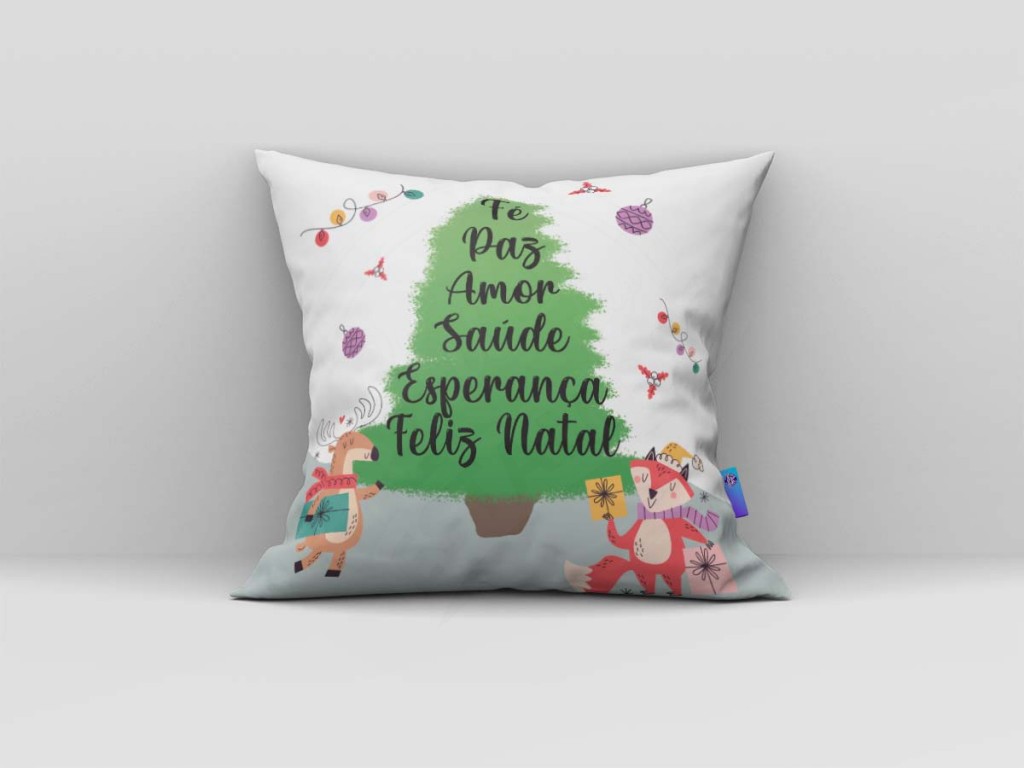 ARTE PARA ALMOFADA - ÁRVORE DE DESEJOS - FELIZ NATAL-883