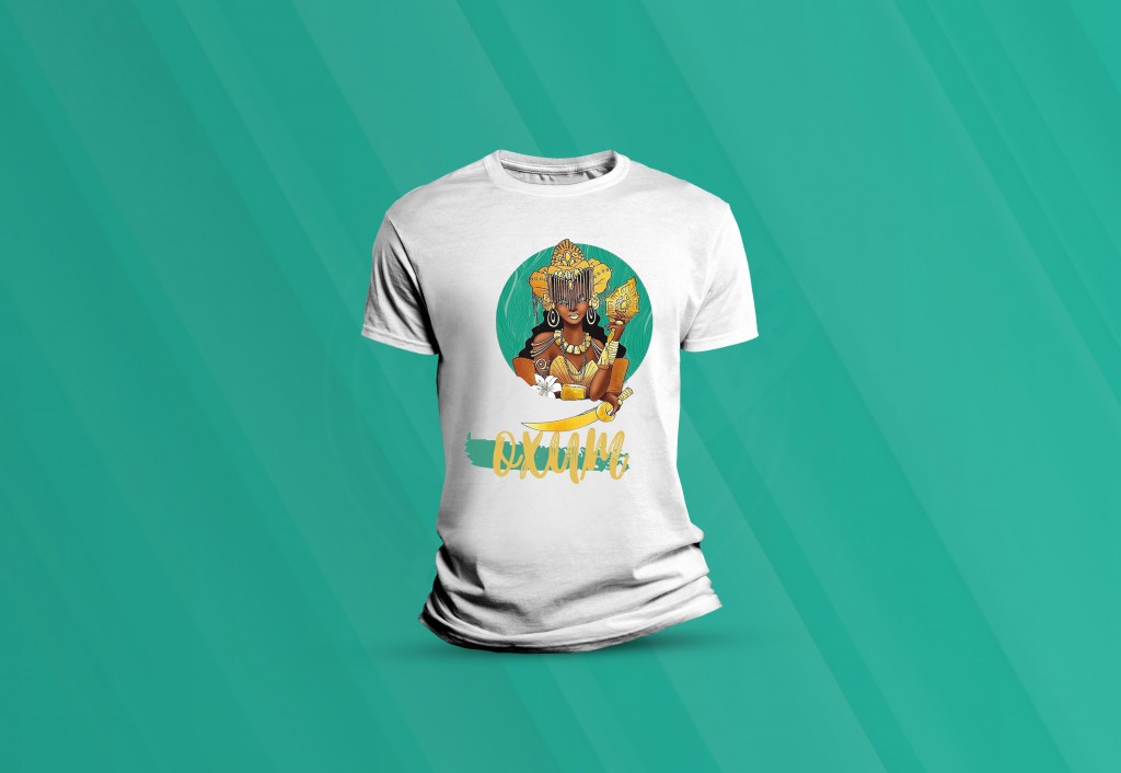 ARTE PARA CAMISETA - RELIGIÃO - UMBANDA - OXUM-943