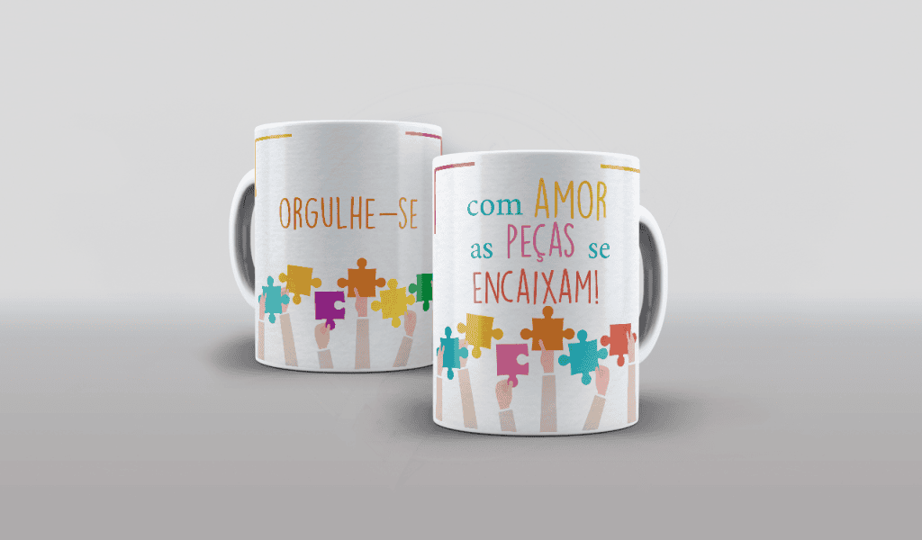 ARTE CANECA COM AMOR, AS PEÇAS SE ENCAIXAM - ESTAMPA PARA CANECA-88