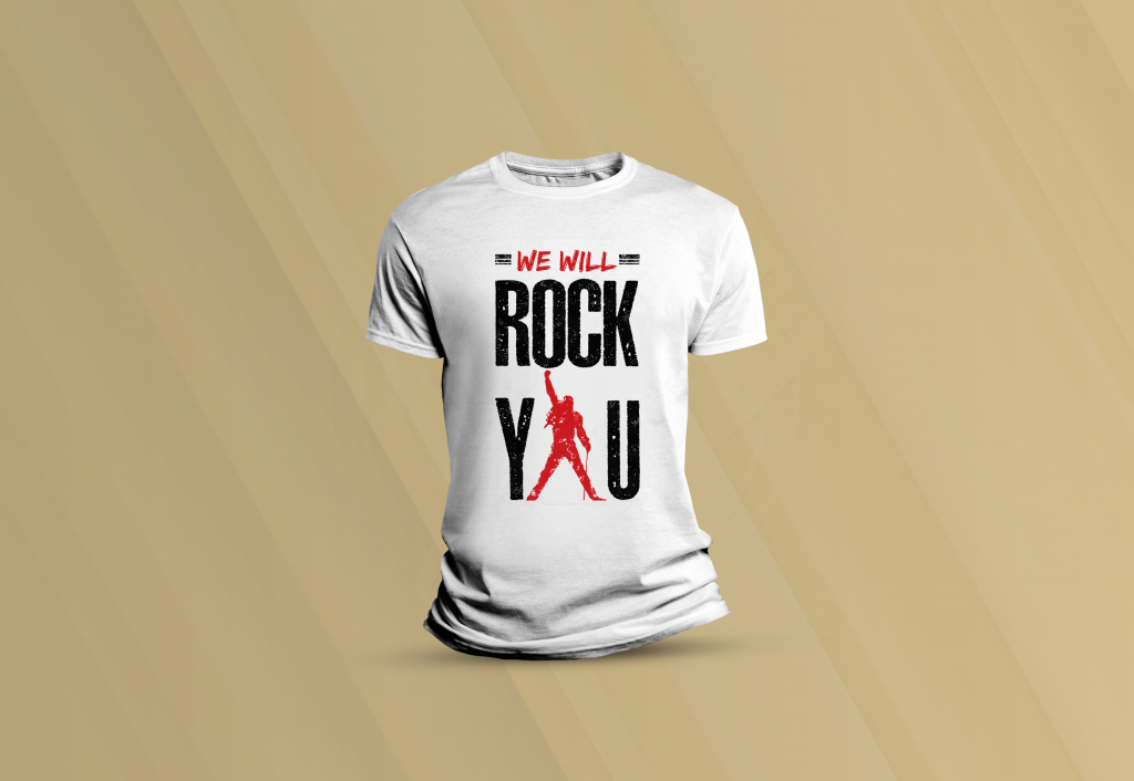 ARTE PARA CAMISETA - BANDAS/MÚSICA - WE WILL ROCK YOU-233