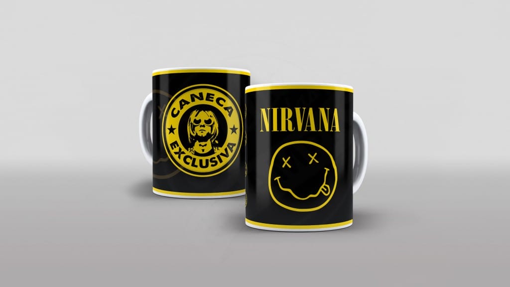 ARTES PARA CANECAS - BANDAS/MÚSICA - NIRVANA-285