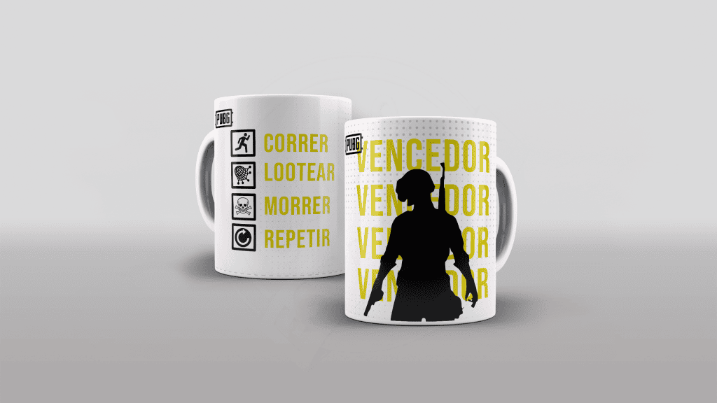 ARTES PARA CANECAS - GAMES - PUGB - VENCEDOR-413