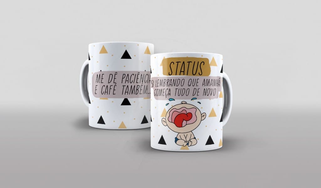 ESTAMPA PARA CANECA - ME DE PACIÊNCIA E CAFÉ TAMBEM-496