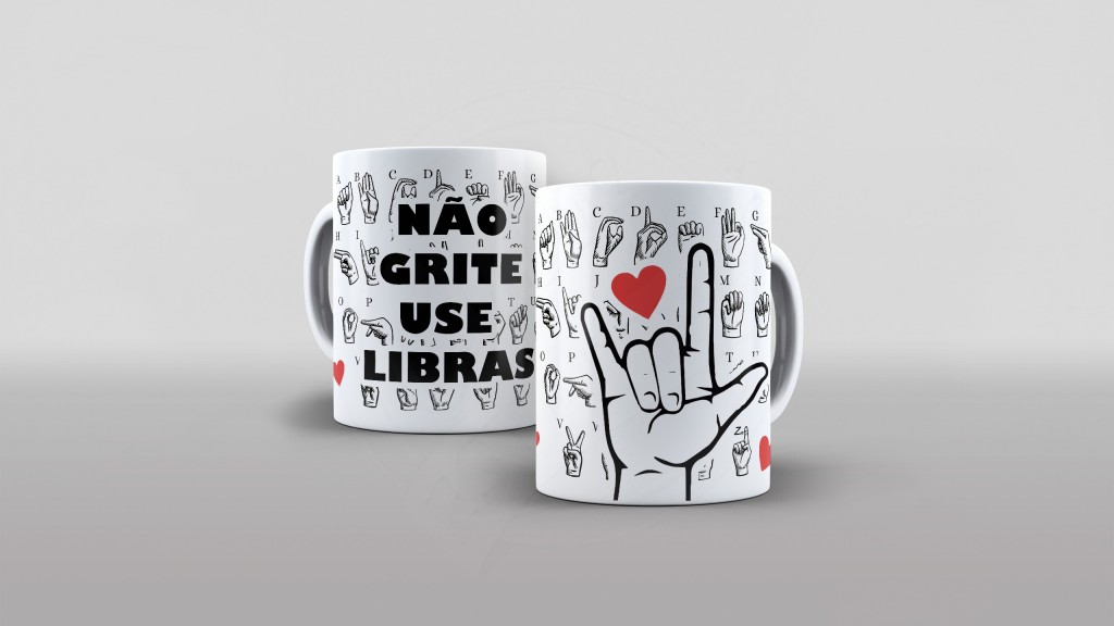 CLUBE DAS ESTAMPAS - NÃO GRITE USE LIBRAS-529