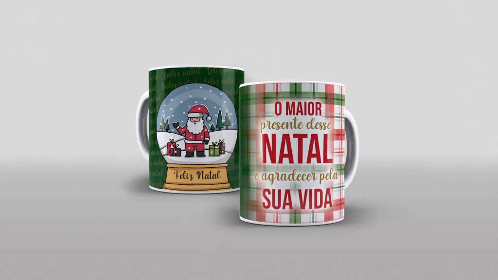 ARTE PARA CANECA - O MAIOR PRESENTE DESSE NATAL É AGRADECER PELA SUA VIDA-538