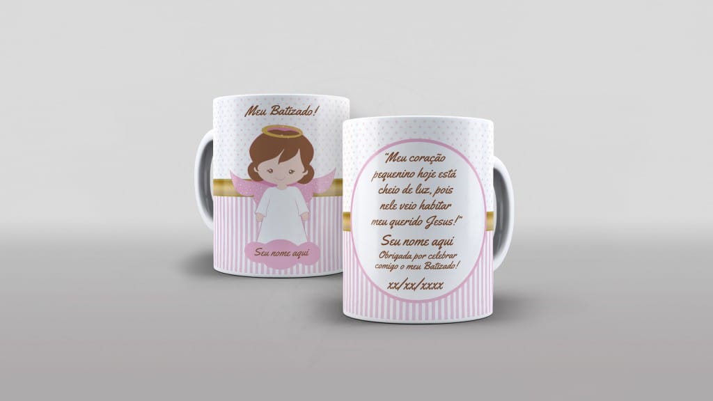 ESTAMPA PARA CANECA - MEU CORAÇÃO PEQUENINO HOJE ESTÁ CHEIO DE LUZ-624