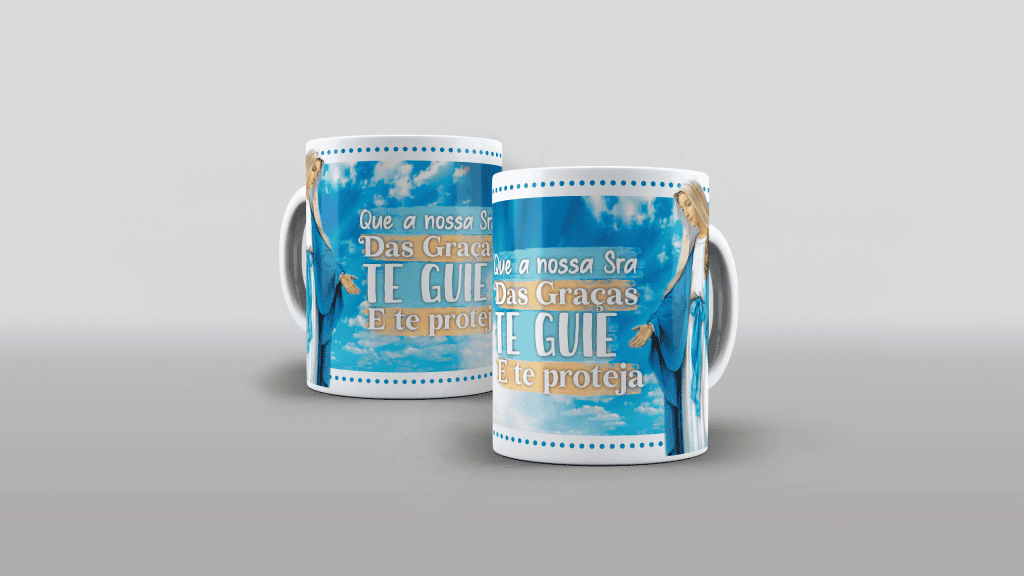 ESTAMPA PARA CANECA - QUE A NOSSA SENHORA DAS GRAÇAS-657