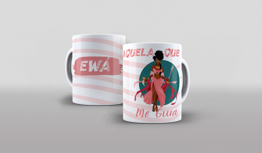 ESTAMPA PARA CANECA - EWÁ, AQUELA QUE ME GUIA-701