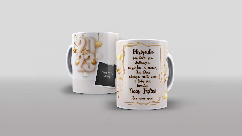 ARTE PARA CANECACOM FOTO E COM NOME - 2023 - OBRIGADA POR TODA SUA DEDICAÇÃO-744