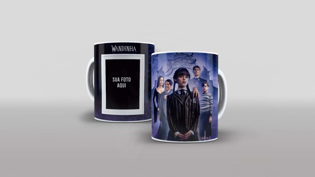 ARTE PARA CANECA COM FOTO - WANDINHA-763