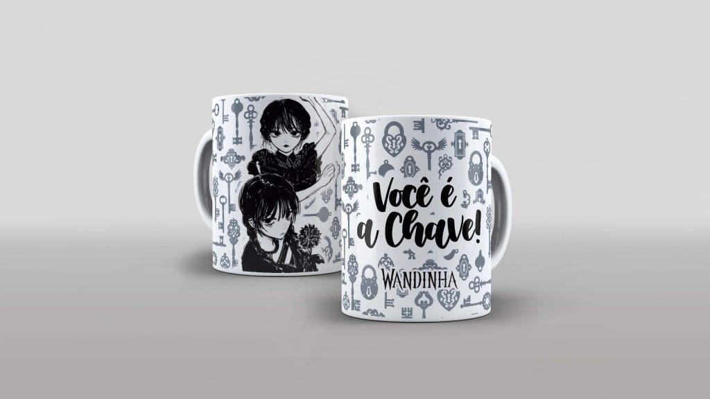 ARTE PARA CANECA - WANDINHA - VOCÊ É A CHAVE-806