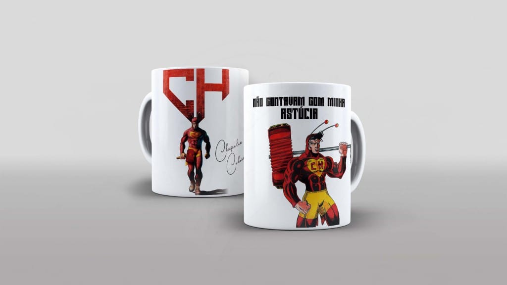 ARTE PARA CANECA - CHAPOLIN COLORADO- NÃO CONTAVAM COM MINHA ASTÚCIA-1036