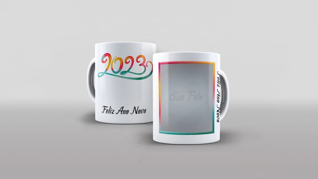 ARTE PARA CANECA FELIZ ANO NOVO 2023-1046