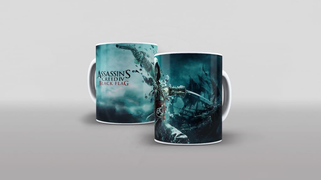 ARTE PARA CANECA ASSASSIN S CREED BLACK FLAG-1147