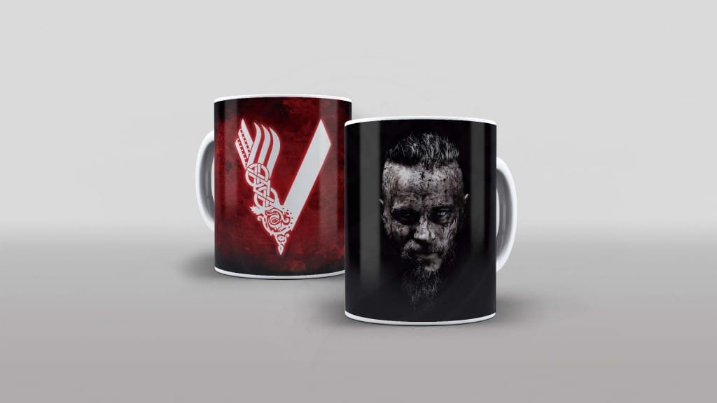 ARTE PARA CANECA- SÉRIES- VIKINGS VALHALLA - RAGNAR-1234