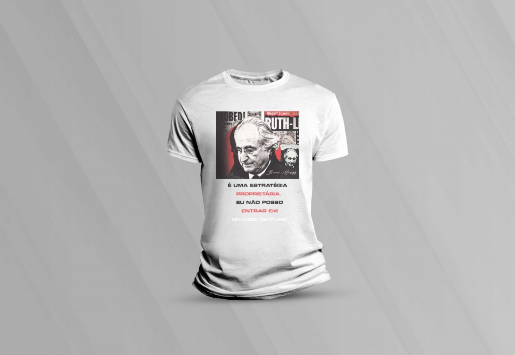 ARTE PARA CAMISETA - SÉRIES - NETFLIX - BERNIE MADOFF O GOLPISTA DE WALL STREET - É UMA EST-1317