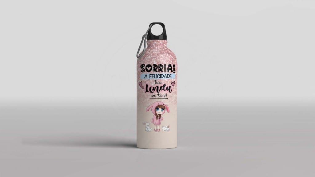 ARTE PARA SQUEEZE - SORRIA  A FELICIDADE FICA LINDA EM VOCÊ-1331