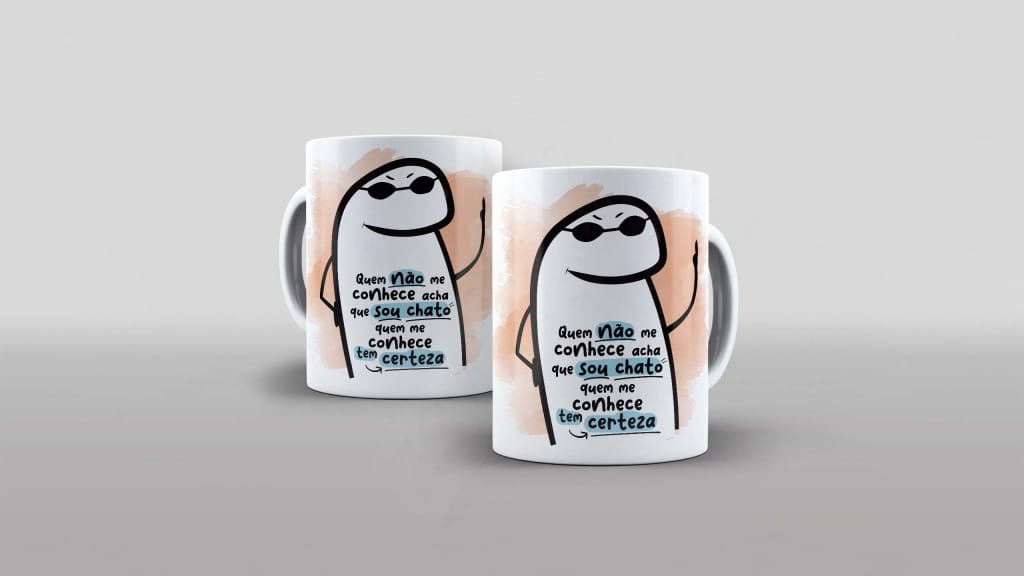 ARTE PARA CANECA -FLORK - QUEM NÃO ME CONHECE-1350