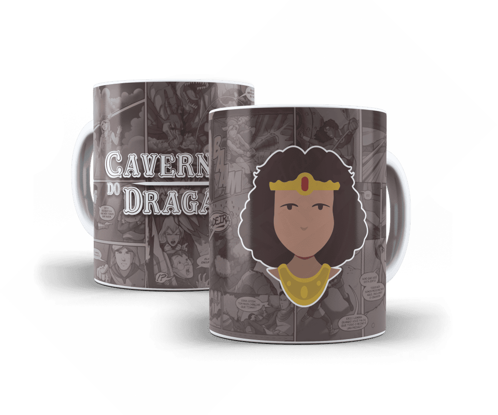 ARTE PARA CANECA DIANA - CAVERNA DO DRAGÃO-1365