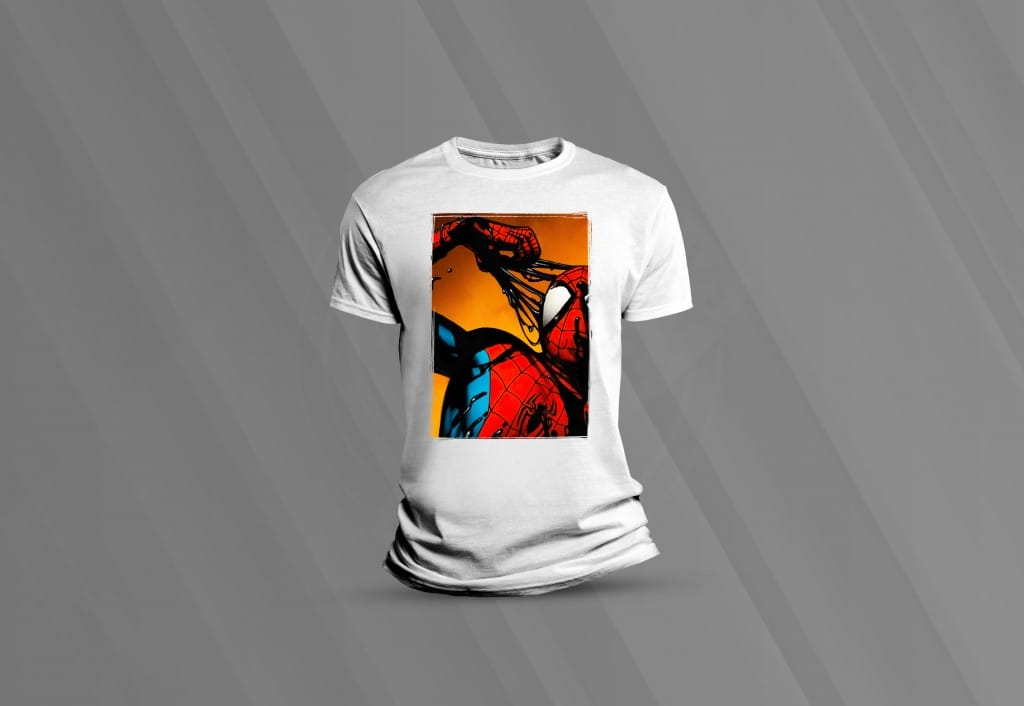 ARTE PARA CAMISETAS HOMEM ARANHA MD016-1415