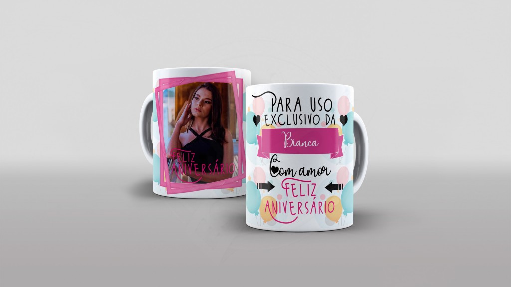 ARTE PARA CANECAS - PARA USO EXCLUSIVO DA - COM AMOR-1417