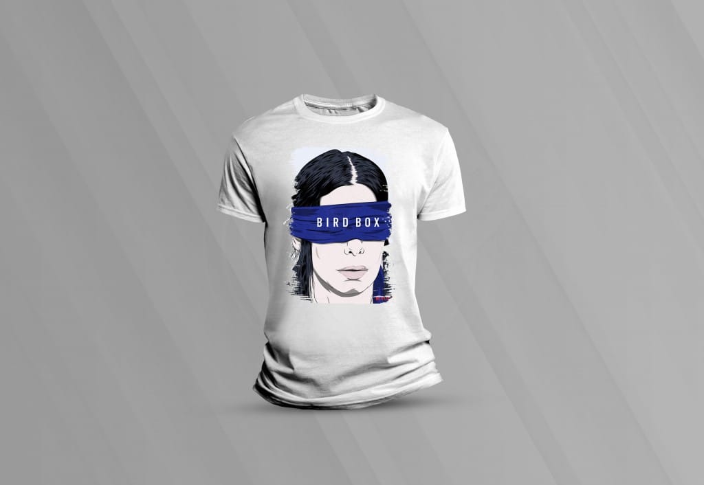 ARTE PARA CAMISETAS BIRD BOX-1450